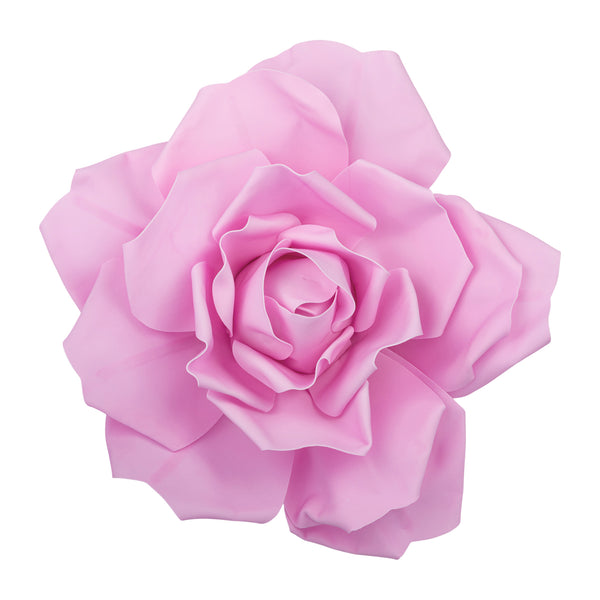 Large Foam Rose Wall Decor 40 cm - Pink | Event Venue Decor– CV Linens