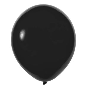 Black 12" Latex Balloons | 50 pcs