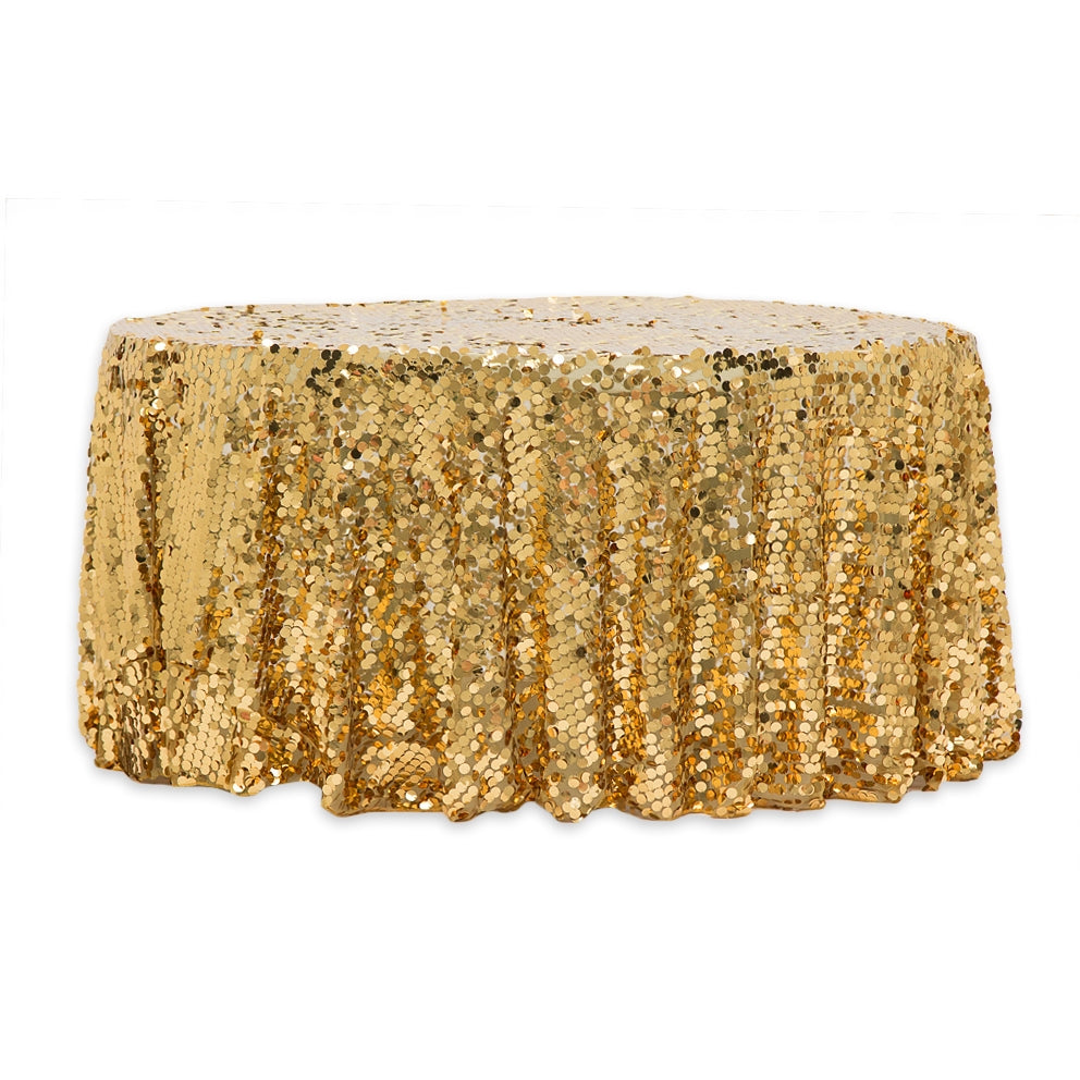 gold sequin tablecloth