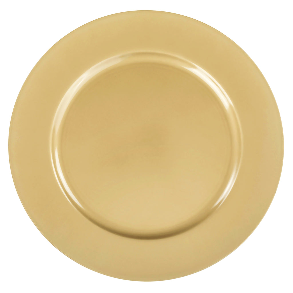 gold charger plates asda