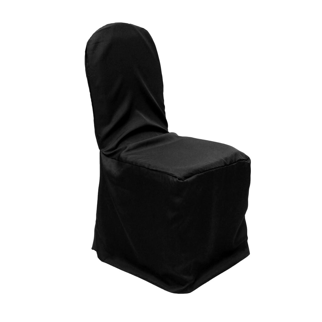 Polyester Banquet Chair Cover - Black– CV Linens