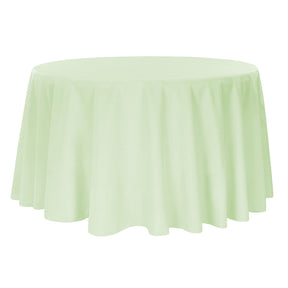 108 Round Sage Green Polyester Tablecloth