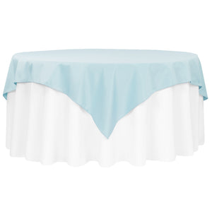 Polyester Square 72" Overlay/Tablecloth - Baby Blue