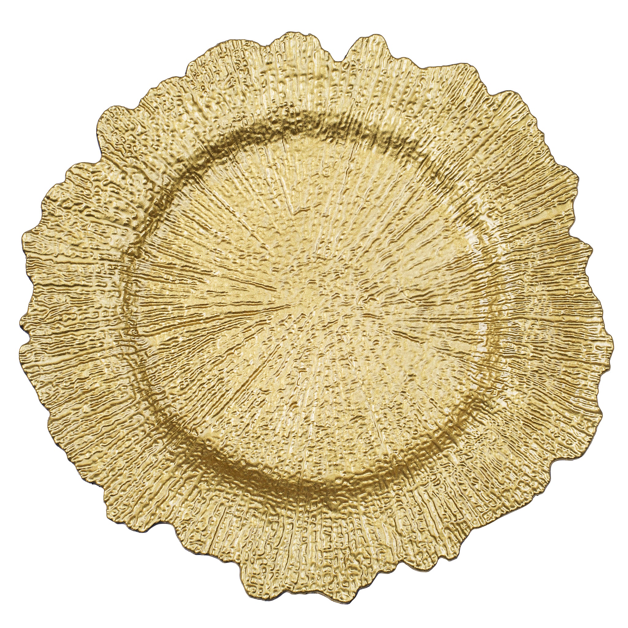 Image of Reef Acrylic Plastic Charger Plate - Gold