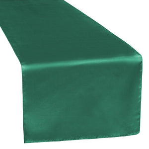 Satin Table Runner - Emerald Green