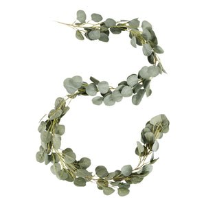 Silver Dollar Eucalyptus Artificial Greenery Garland 6ft Long