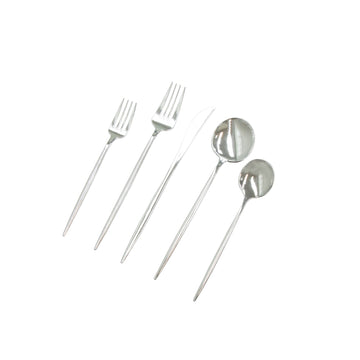 Neo Classic White • Gold Plastic Cutlery Set  32 Pieces - Luxe Party NYC –  Elegance - Fine Tableware