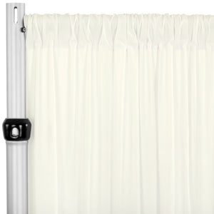 Spandex 4-way Stretch Drape Curtain 10ft H x 60" W - Ivory