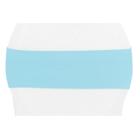 Spandex Chair Band Baby Blue at CV Linens