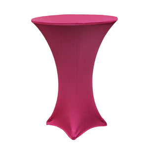 Spandex Cocktail Table Cover 30" Round - Fuchsia