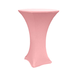 Spandex Cocktail Table Cover 30" Round - Dusty Rose/Mauve