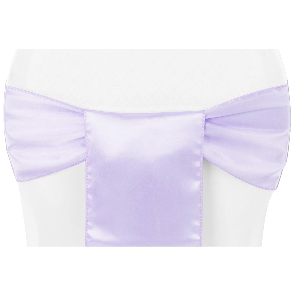 Image of Standard Satin Chair Sash - Lavender