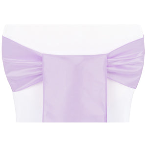 Taffeta Chair Sash/Tie - Lavender