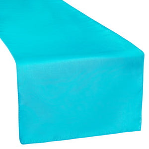 Taffeta Table Runner - Aqua Blue