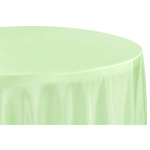 Taffeta Tablecloth 120" Round - Mint Green