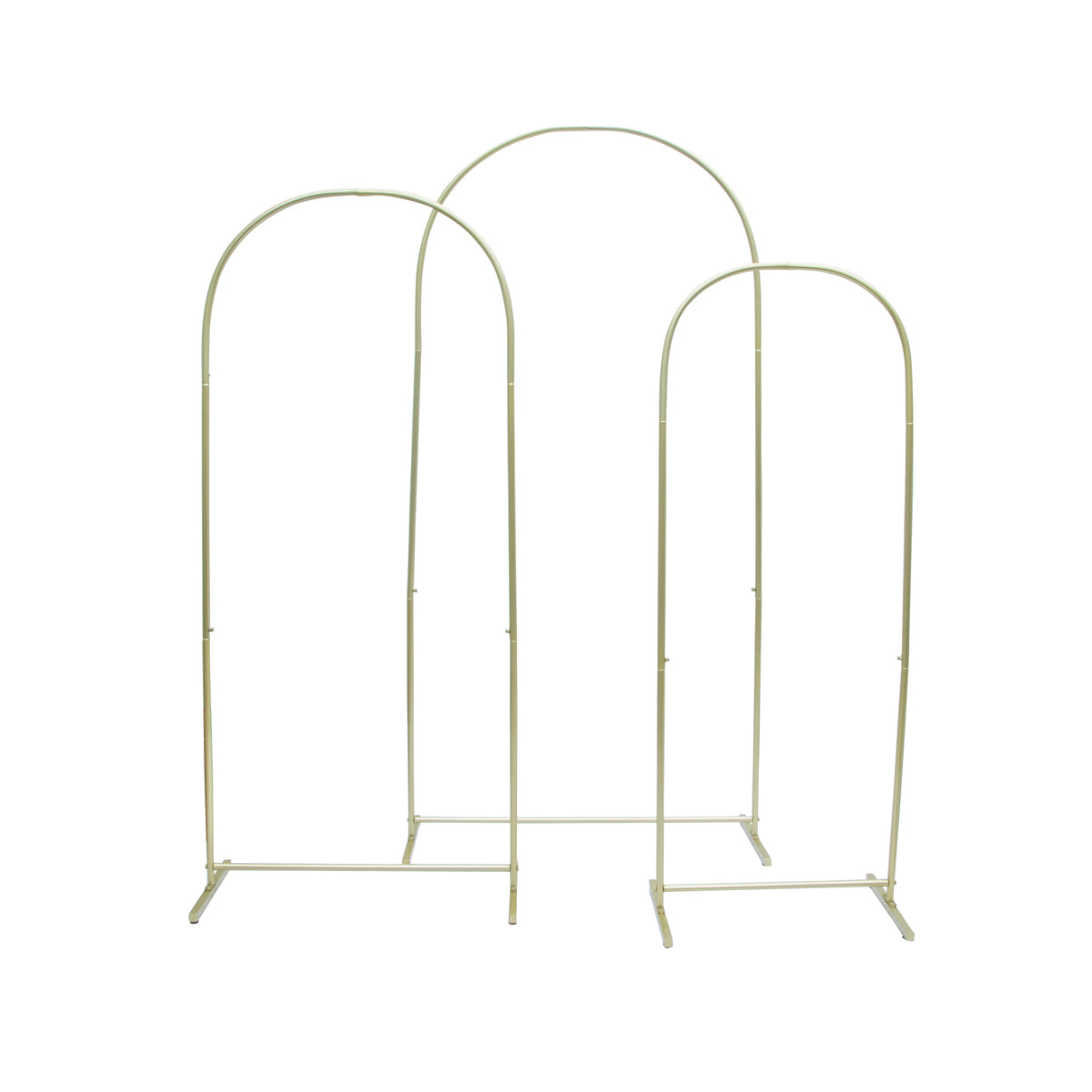 Trio Arch Backdrop Frame Party Stands 3pc/set - Gold– CV Linens