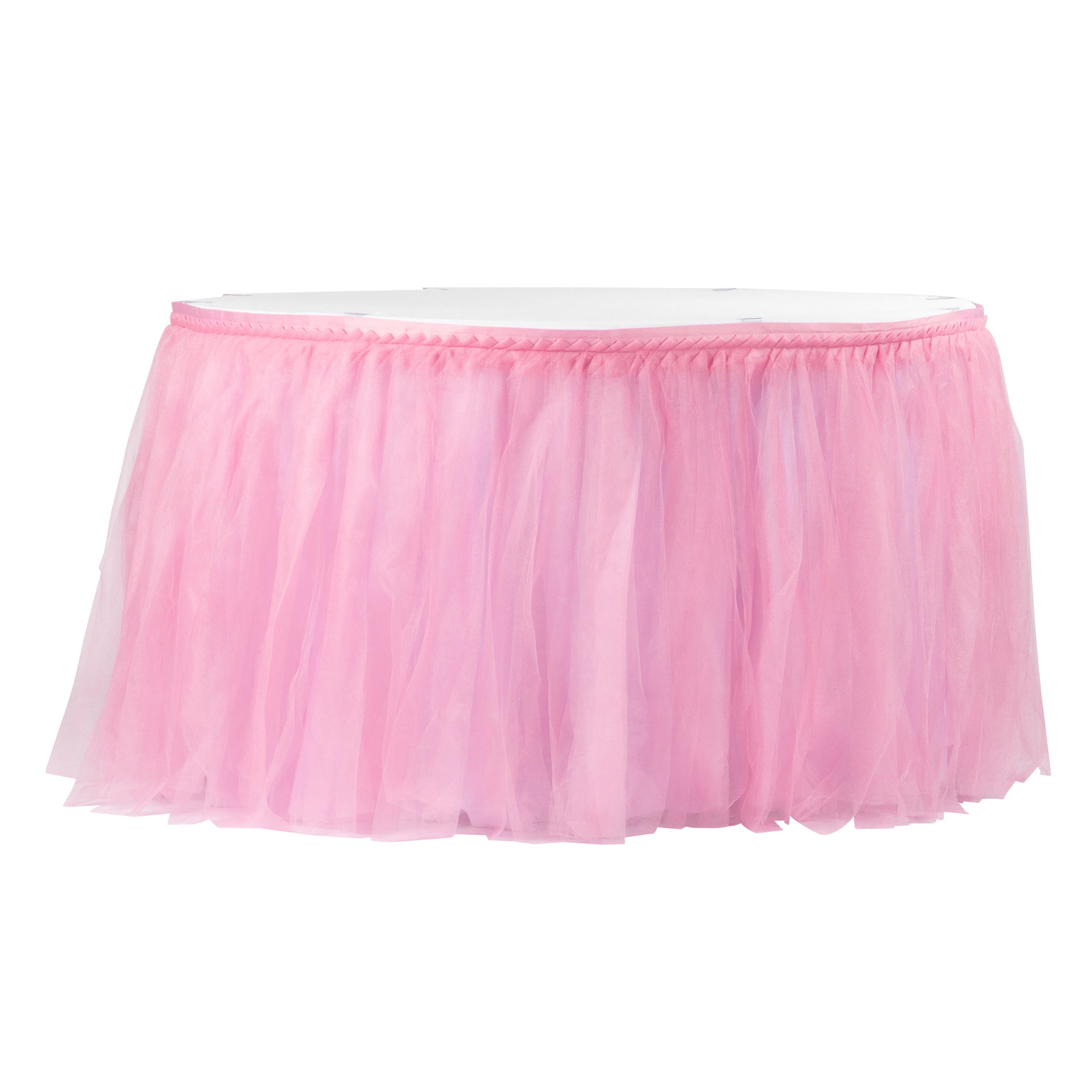 Tulle Tutu 17ft Table Skirt Pink Cv Linens