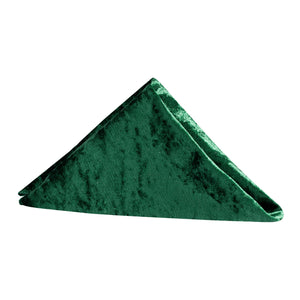 Velvet 20"x20" Linen Napkin - Emerald Green