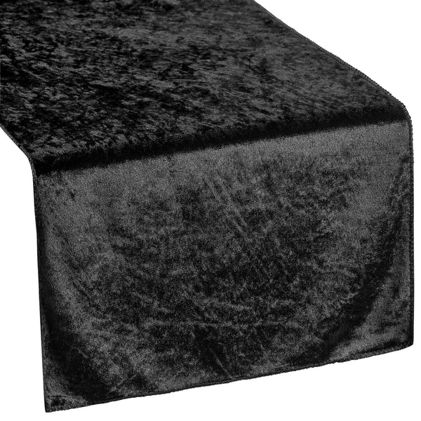 grey velvet table runner