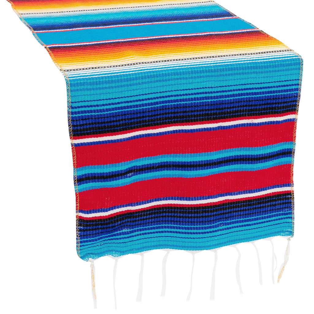 Woven Mexican Serape Table Runner 13x102 Cv Linens