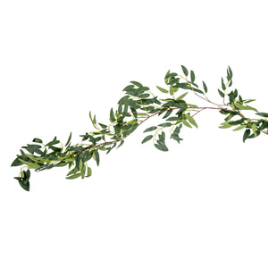 Artificial Faux Willow Greenery Garland 6ft Long