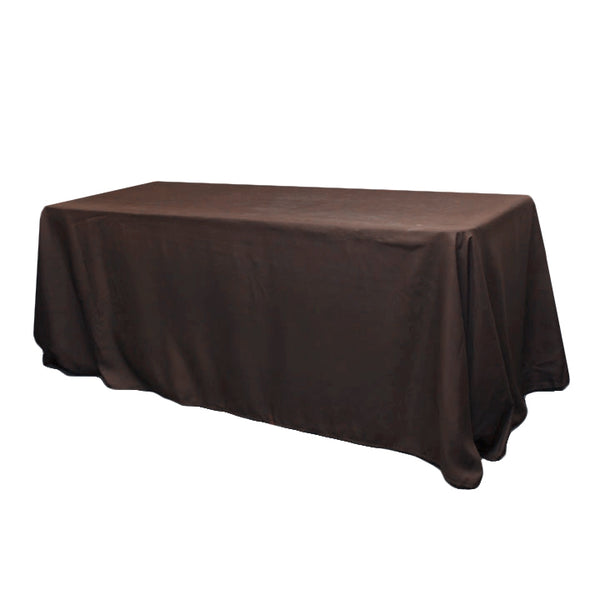 brown rectangle tablecloth