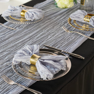 Cheesecloth Table Runner 25" x 16ft - Dusty Blue