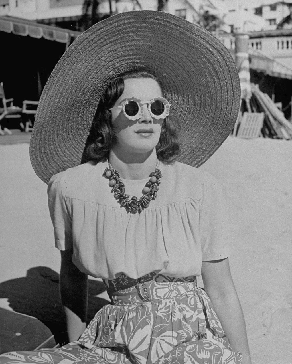 1940s Lady on the Beach