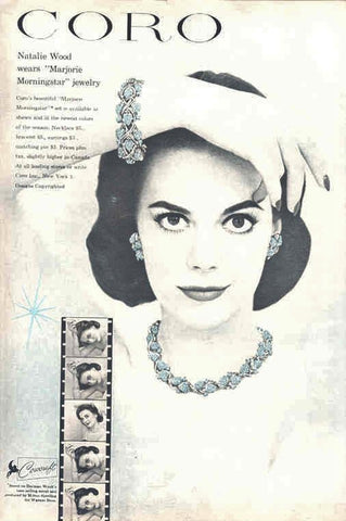 Natalie Wood for Coro Jewelry, 1958 - Peppermint-twist-vintage.com