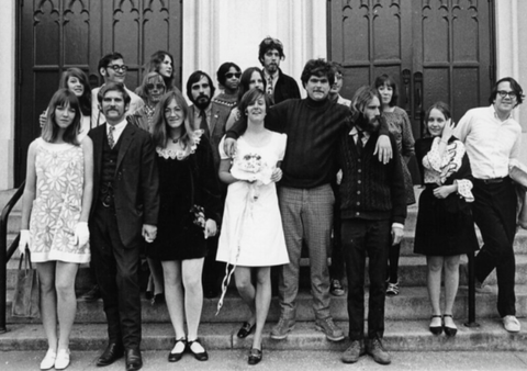 Hippie wedding, 1968 in San Fran
