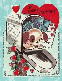 Dog Valentine - Vintage