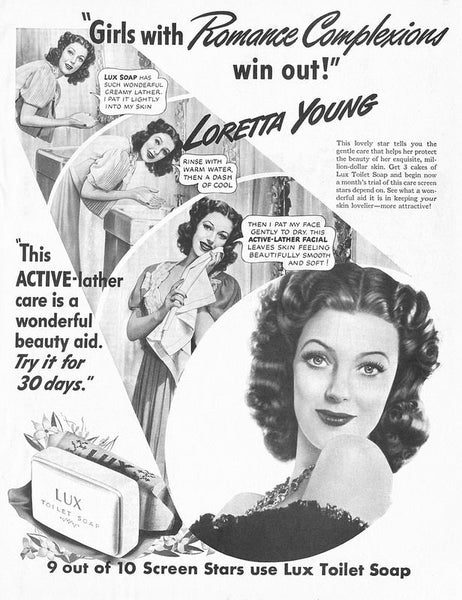 Loretta Young for Lux Soap - peppermint-twist-vintage.com