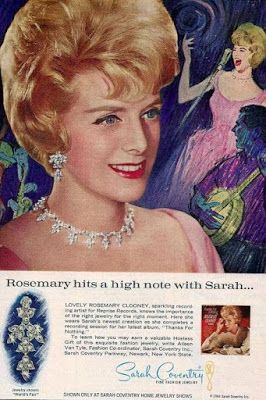 1970 print ad - Sarah Coventry fashion jewelry Orbit swirl vintage  advertising