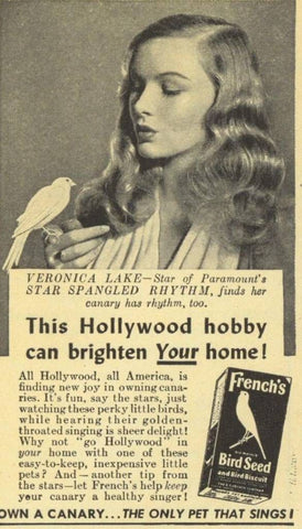 Veronica Lake for Bird seed ad