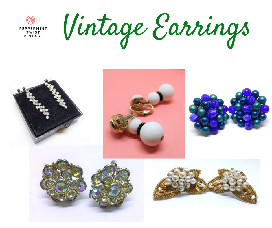 Vintage Earrings by Peppermint Twist Vintage