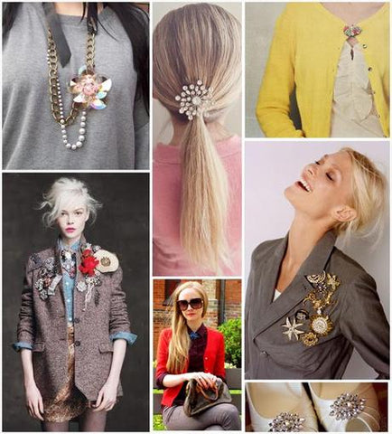 Unique ways to wear a brooch