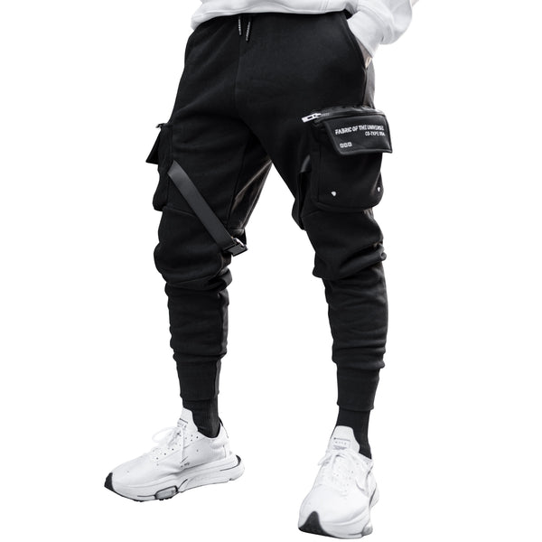 CG-Type 05A Black Cargo Joggers - Fabric of the Universe