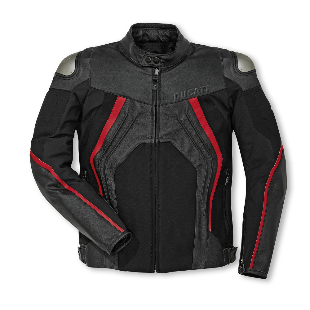 Ducati Motorcycle Black Leather racing Jacket | SPEEDYSTAR – speedystar