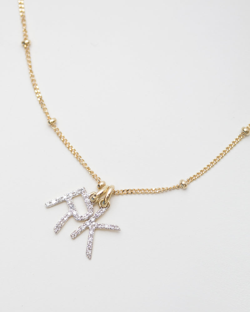 Diamond Initial Necklace – E&E PROJECT