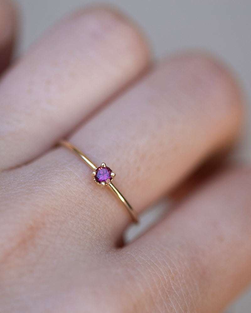 solitaire birthstone ring