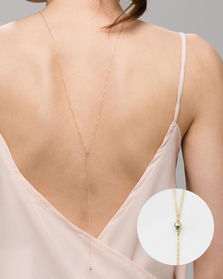 Delicate Double Back Body Chain – Ettika