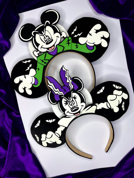 Disney Halloween Mickey and Minnie Mouse Spider Glow-in-the-Dark