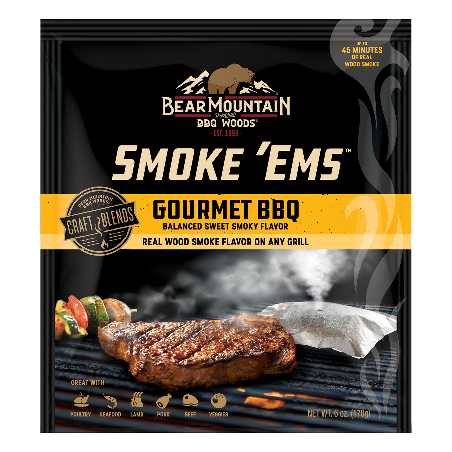Eenzaamheid Speeltoestellen Aja Gourmet BBQ Smoke 'Ems™ 4-Pack – Bear Mountain BBQ