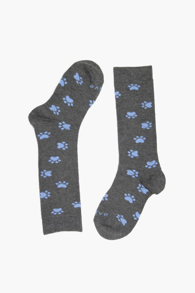 NAÏVE - GRAY-BLUE FOOTPRINT KIDS - socksnaive.com