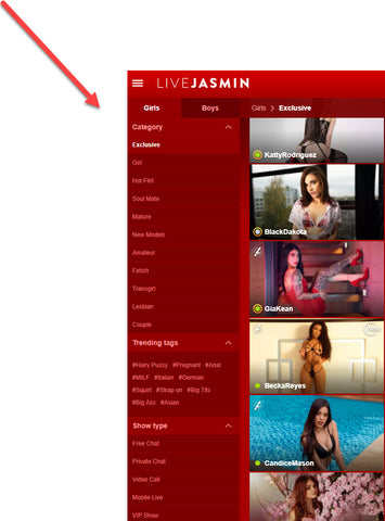 livejasmin-categories