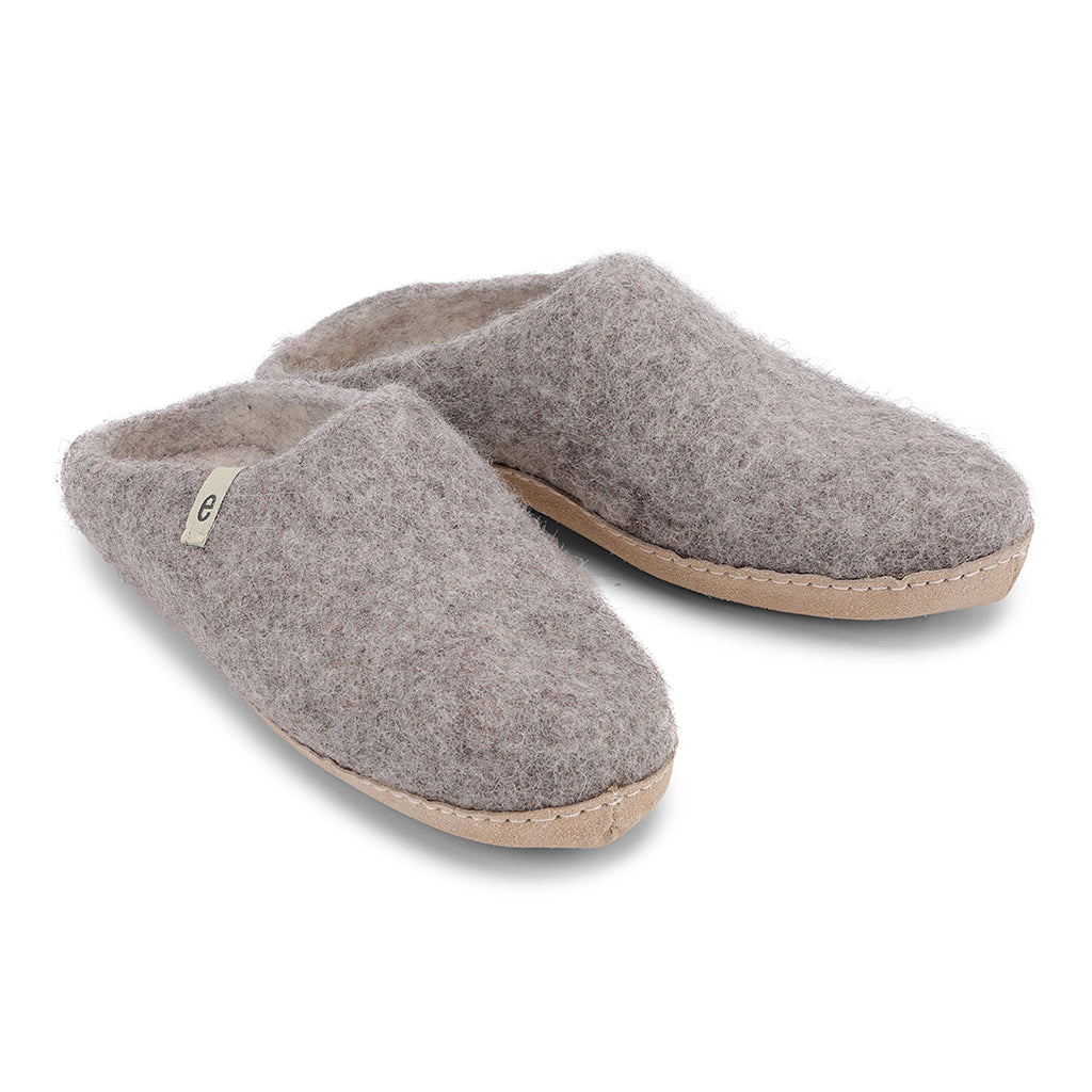 men's wool felt slippers