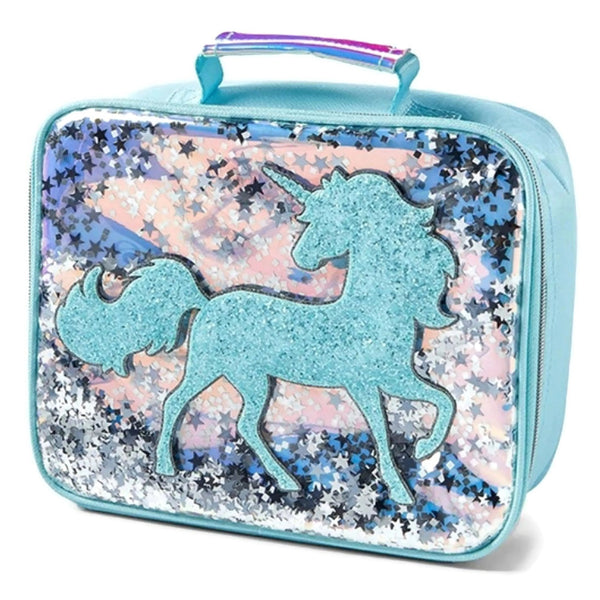 Magical Mod Unicorn Personalized Canvas Lunch Bag