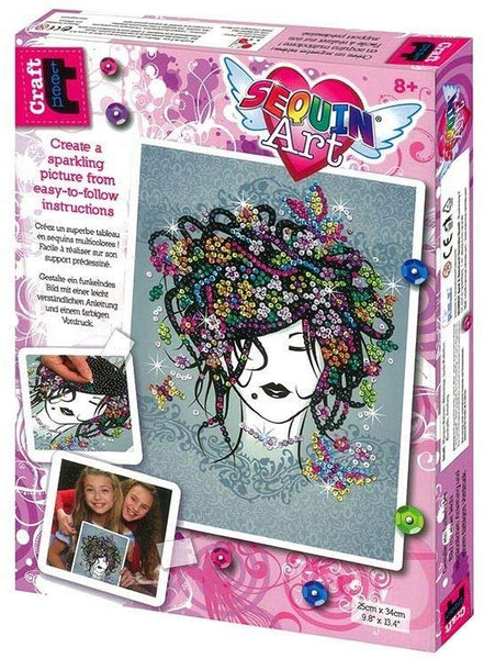 Sequins & Sequin Art :: Intermediate Sequin Art Kits :: Sequin Art Kit  Craft Teen Fairy