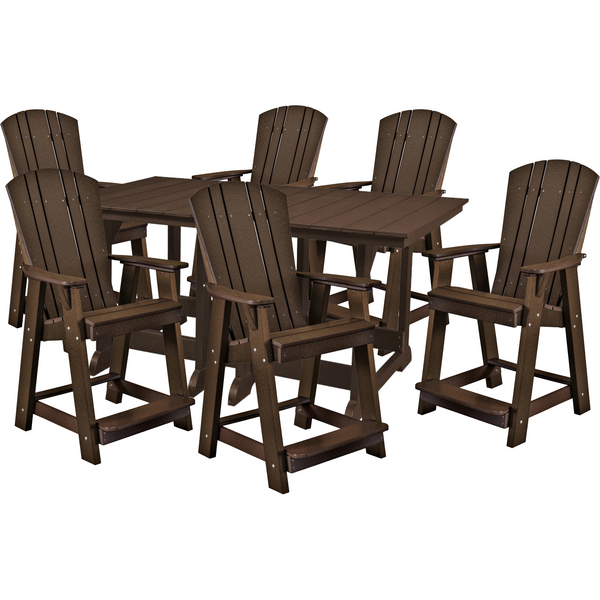 adirondack bar height patio set