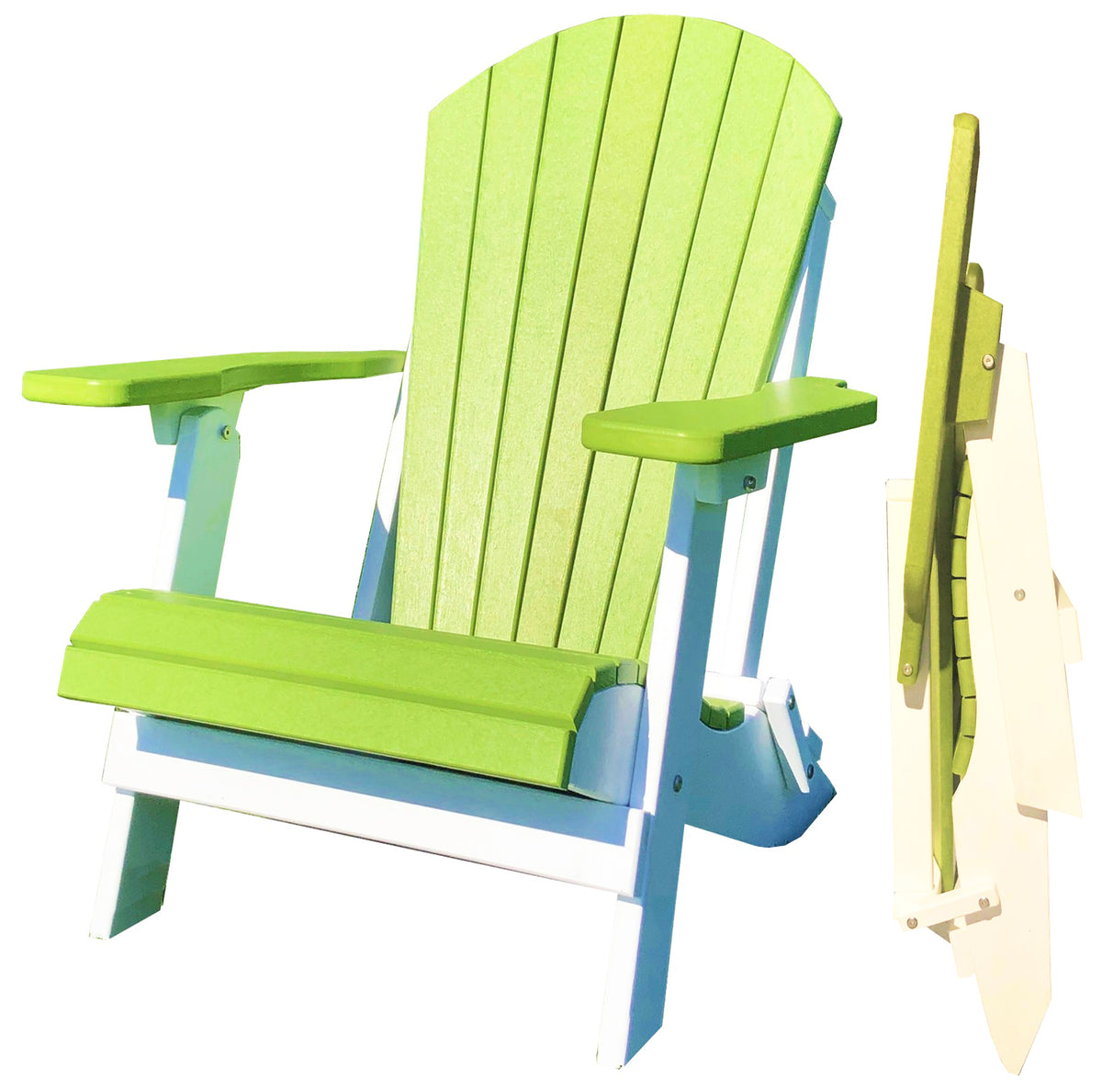 Folding Polywood Adirondack Chair – DuraWeather Poly